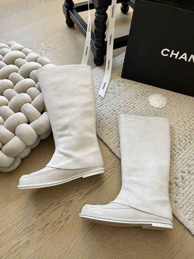 Chanel 25C early spring new suede boots! Top-tier version! Pre-sale, very delica