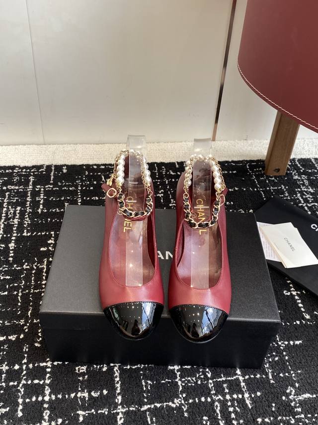 Purchasing-level flat 390 high heels Chanel 25Ss Spring/Summer series Mary Jane