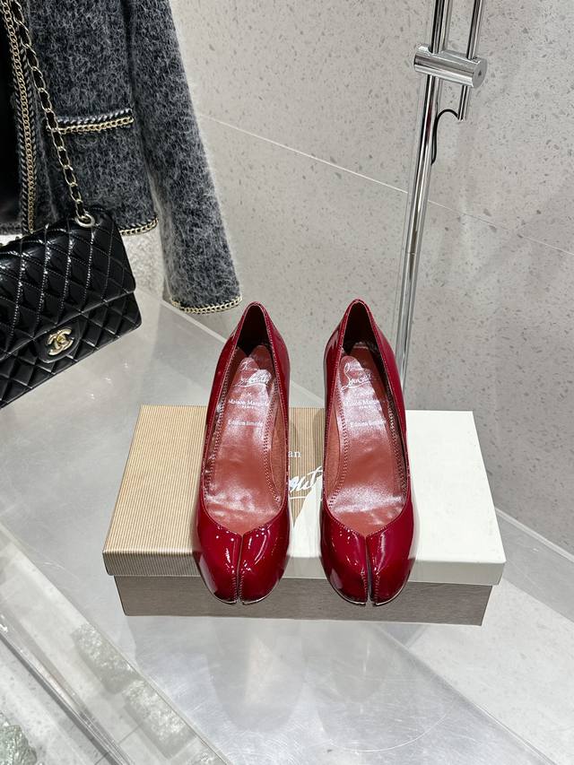 Christian Louboutin and Margiela Split-Toe High Heels Maison Margiela and Chris