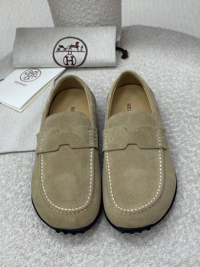 Top quality Hermes Fw25 New Arrival~ Hermes early autumn new slip-on loafers Mai