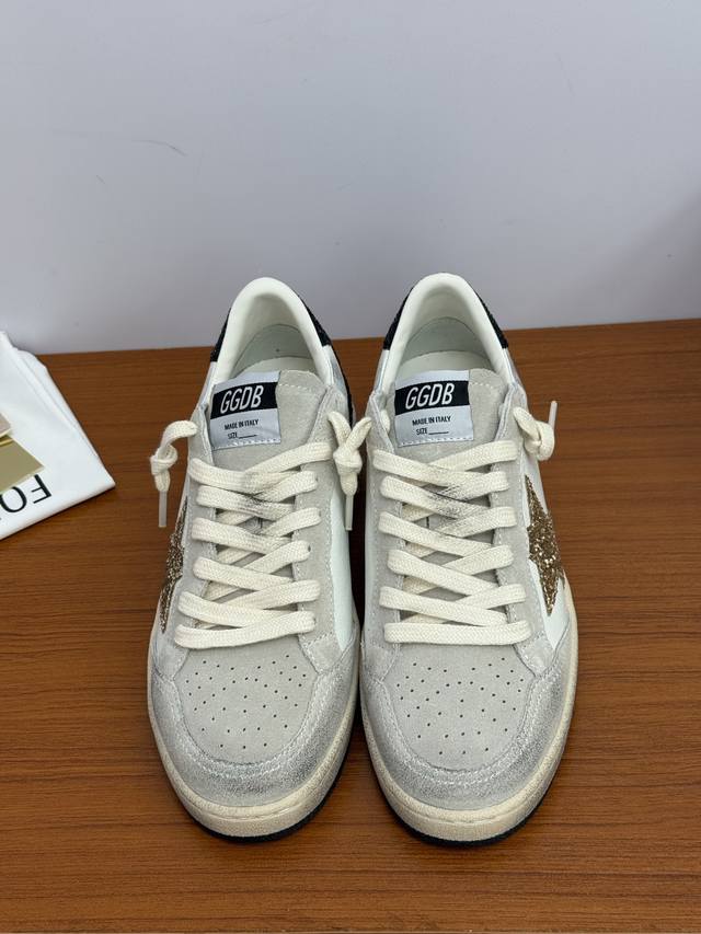 Top quality Ggdb dirty shoes 2025 latest color New gray glitter black tail Ball