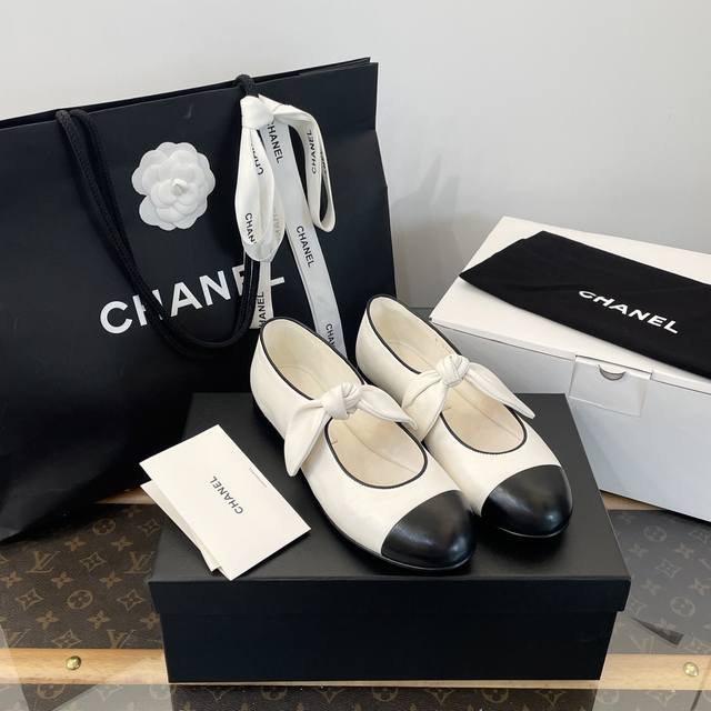 Made in Dongguan* Chanel Bow Flat Mary Jane ShoesHigh-end purchasing quality fr