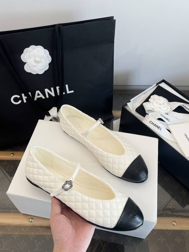 Made in Dongguan* Chanel high-end handmade diamond-patterned Mary Jane shoesTop-