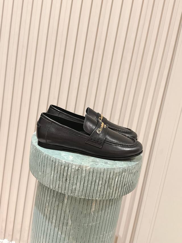 Premium Edition: :Dio* 25Ss New Spring/Summer Dior Round-Toe Flat Loafers These