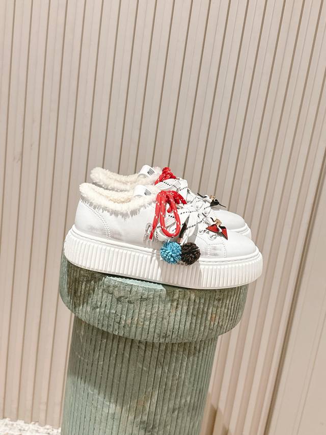 Top-tier version: wool lining: Miu Miu Fw25 New Arrival~ Miu's classic biscuit