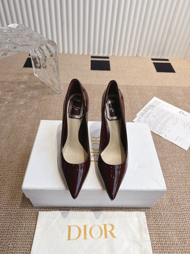 High heel 10.5cm Low heel 6.5cm Dior 25Ss new spring and summer pointed high he