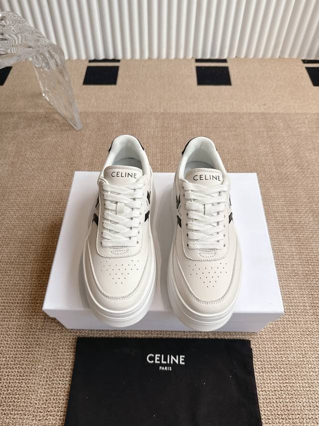 Celine's new Fall/Winter 25 collection features classic, thick-soled, casual whi