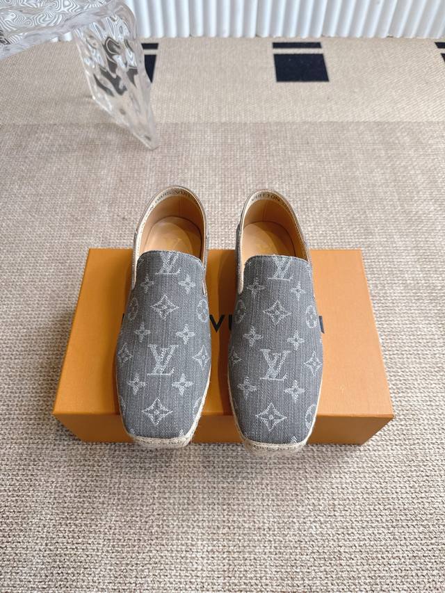 Louis Vuitton Espadrilles, Embroidered Fisherman's Shoes, Slip-On Loafers2025 Ea