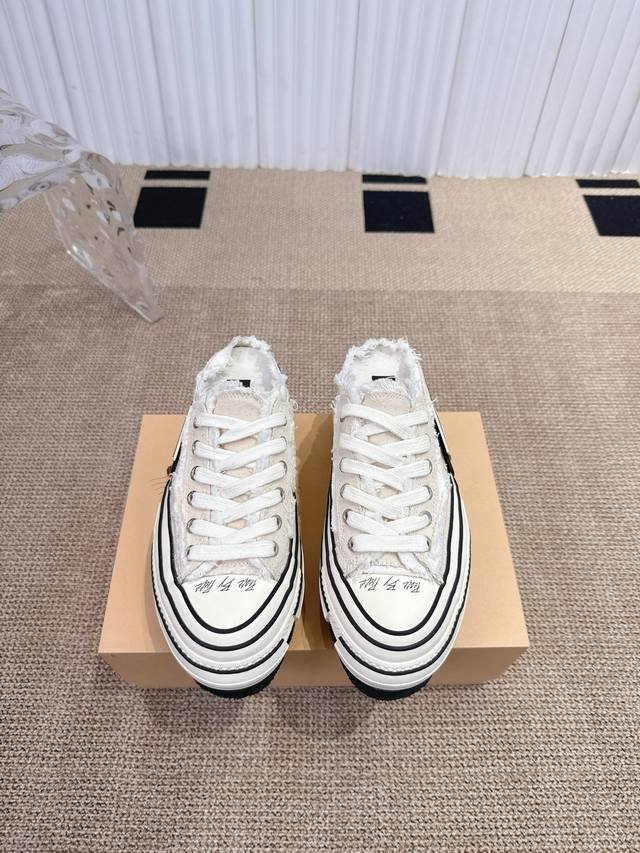 Wu Jianhao's Xvessel vulcanized double-label platform canvas shoes with raised h