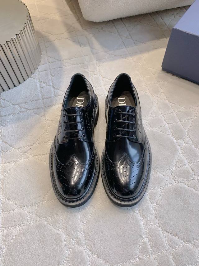 Factory price p top version Dio* men's formal leather shoes handmade shoes top