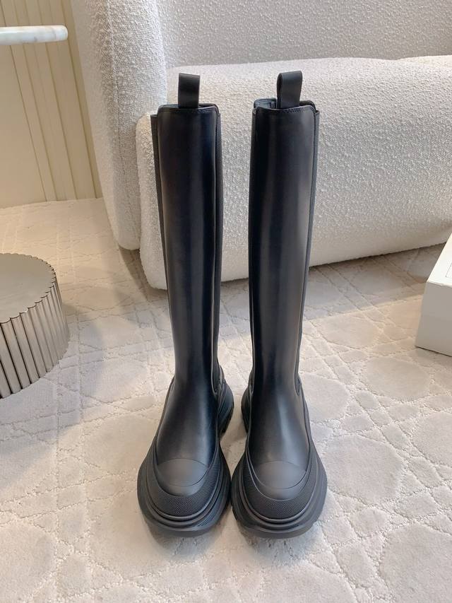 Factory Price: p Alexander Mcquee* Classic Thick-Sole Knight Boots Honestly, it