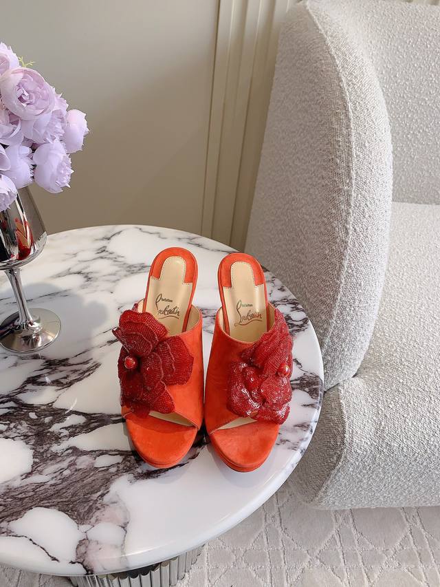 Factory price p Christian Loubouti* New heavy-duty red-soled high heels, hand-s