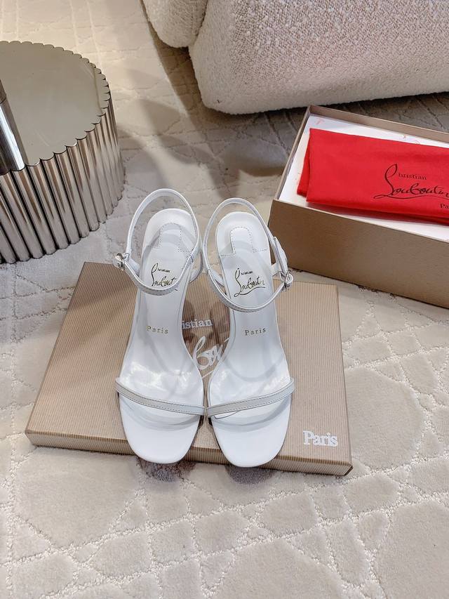 Factory price p Christian Loubouti* new high-heeled sandals with a simple one-s