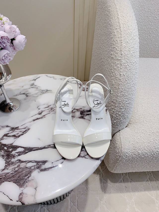 Factory price p Christian Loubouti* New red-soled high-heeled sandals with smoo