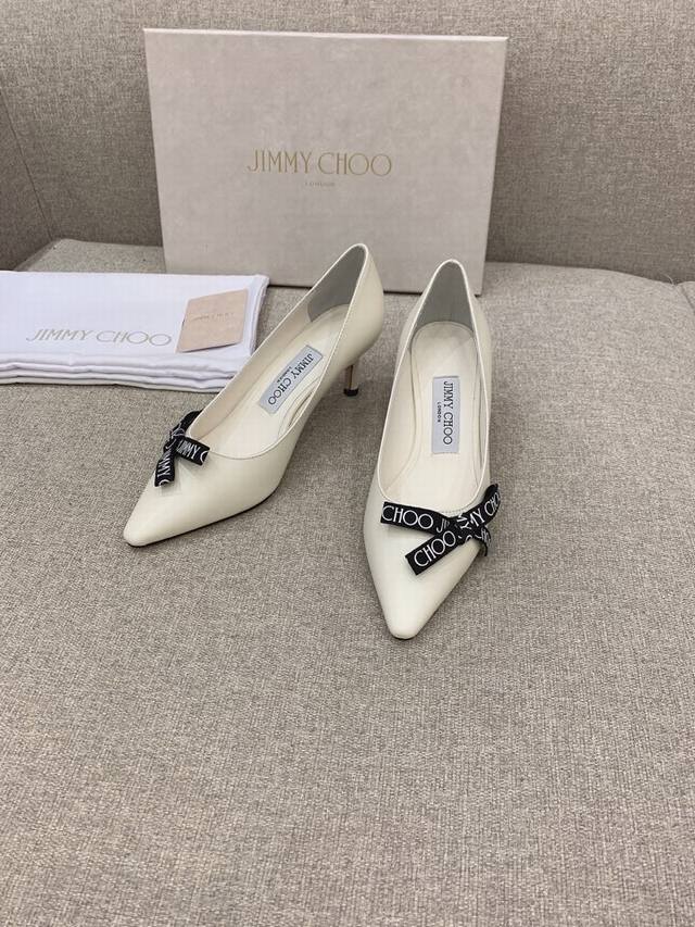 Factory price p Jimm* Cho* new bow-knot shoes are elegant, youthful, gentle, an