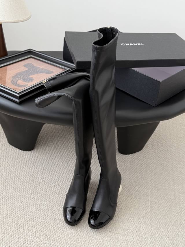 Chanel 25K autumn and winter new pearl boots highlight giant pearl original mold