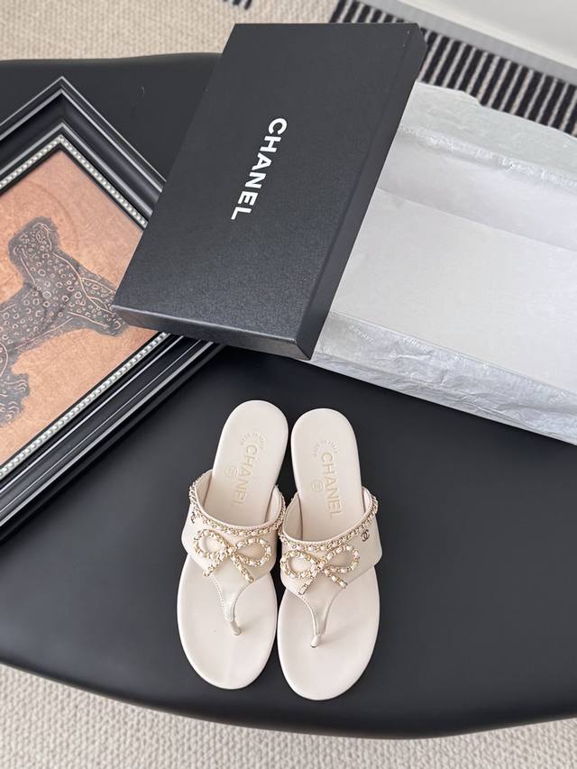 Chanel 25C Spring and Summer new full series chain slippers Full series first re