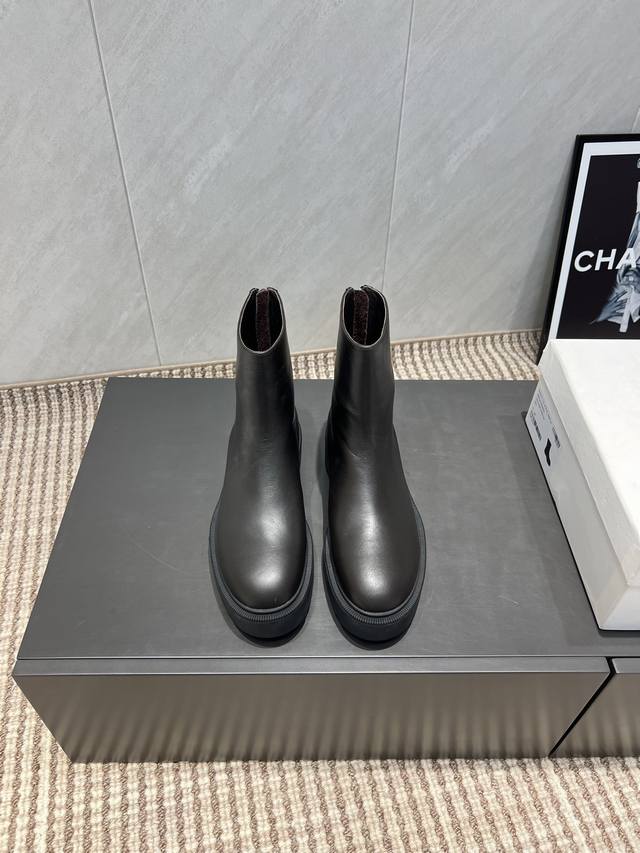 Factory: Exclusive top version The Row2025Vs early autumn latest casual hit boot