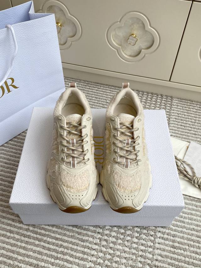 Dio R Dior 25 new color Dior Chrono Cd thick-soled retro sneakers dad shoes top