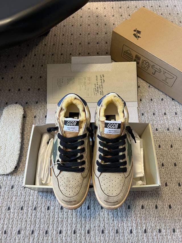 Top quality Ggdb dirty shoes wool shoes Ootd cute real lambswool I have been att