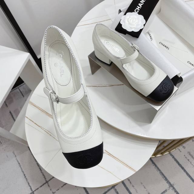 Chanel early spring classic Mary Jane women's shoes, simple and versatile class