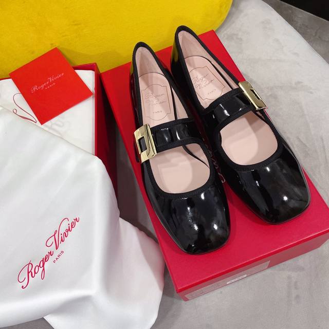 roger Vivier Diamond Buckle Ballet Flats RV Mary Janes Inspired by the Belle Viv