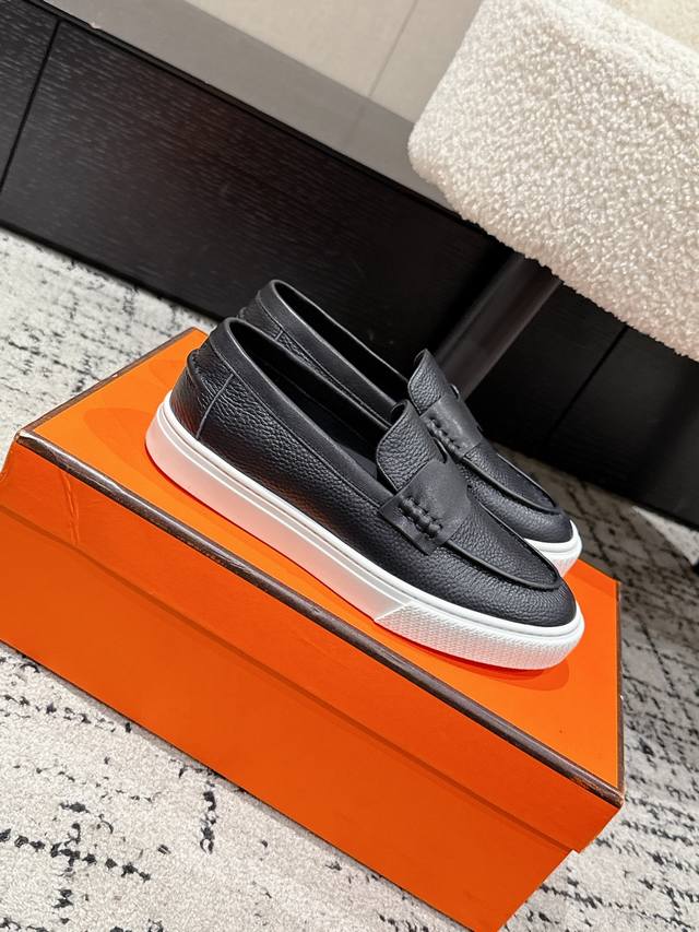 Women's and Men's Couple's Style H's latest Julian classic loafers, featuring a