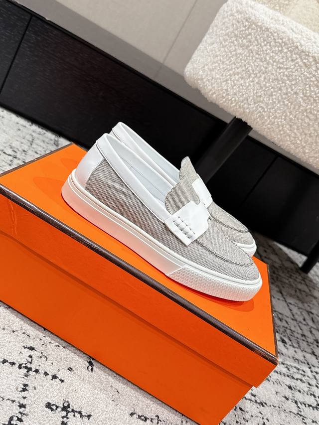 Women's and Men's Couple's Style: H's latest Julian classic loafers, featuring