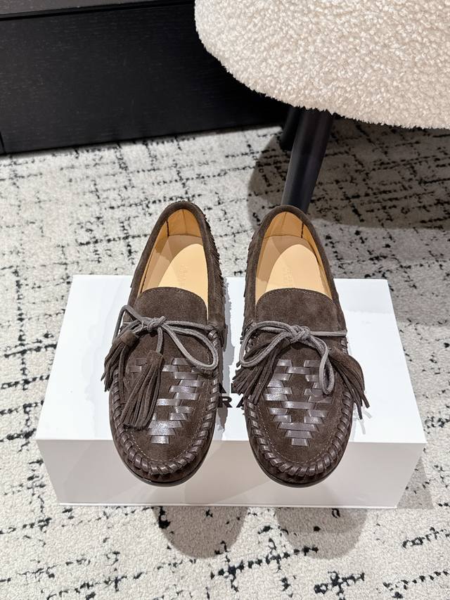 Top-of-the-line edition Isabel Marant 25 Ss Suede Braided Nomadic Loafers These
