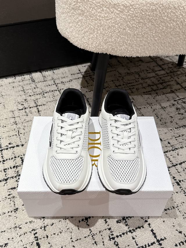 Male +10 Dior 25 latest Run'n'dior series couple's thick-soled casual sneakers O