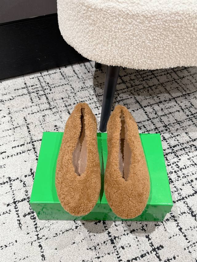 Top version Bv 25 Rosa Ballerina series women's pure wool single shoes Super sof