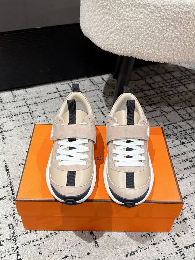 Top-of-the-line version Hermes 25 new Loop thick-soled height-enhancing casual s