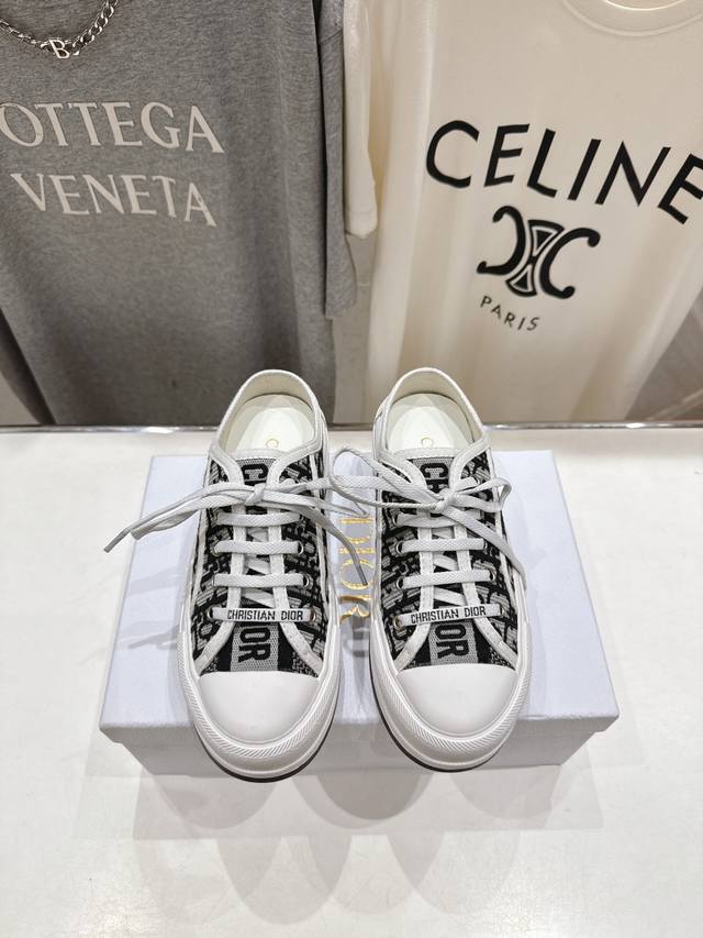 High-quality factory edition. Dior* Walk'n'Dior F019 monogram embroidered thick