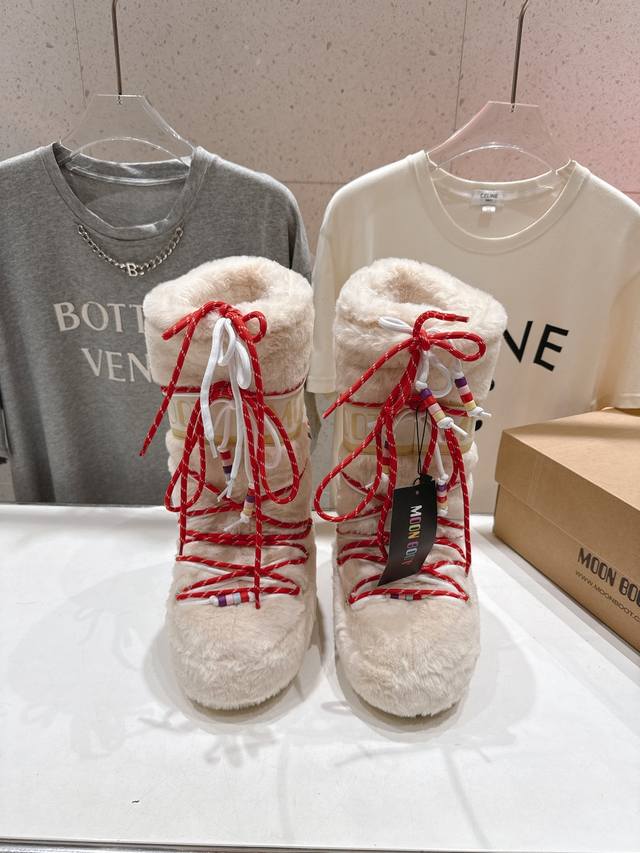High version factory Moon Boot 2025Ss autumn and winter hit warm thick-soled sno
