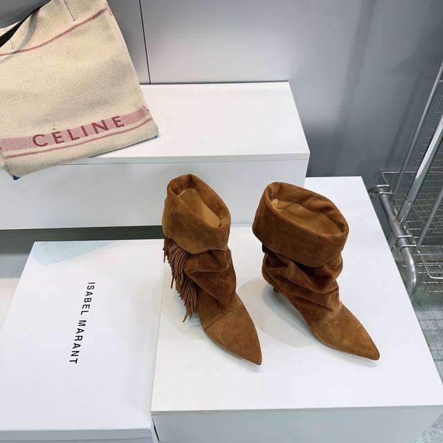 High-quality factory boots! Top-quality Isabel Marant 25Ss Fall/Winter runway-s