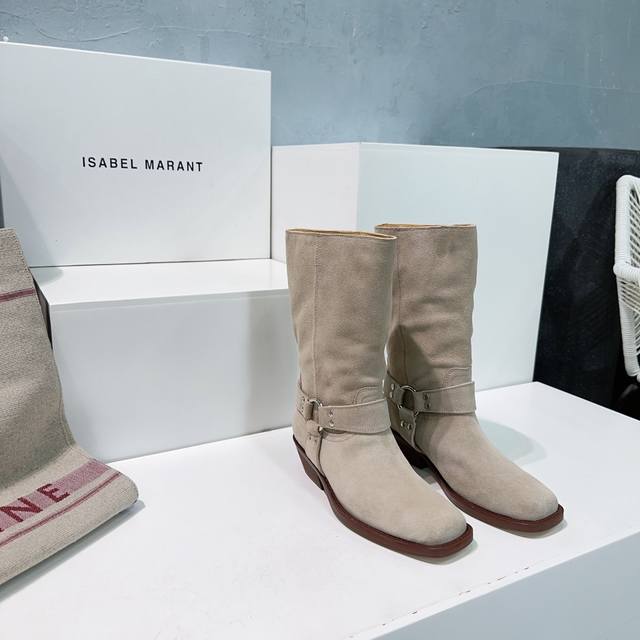 High quality factory boots! Isabel Marant 2025 SS Fall/Winter Retro Hardware Ro