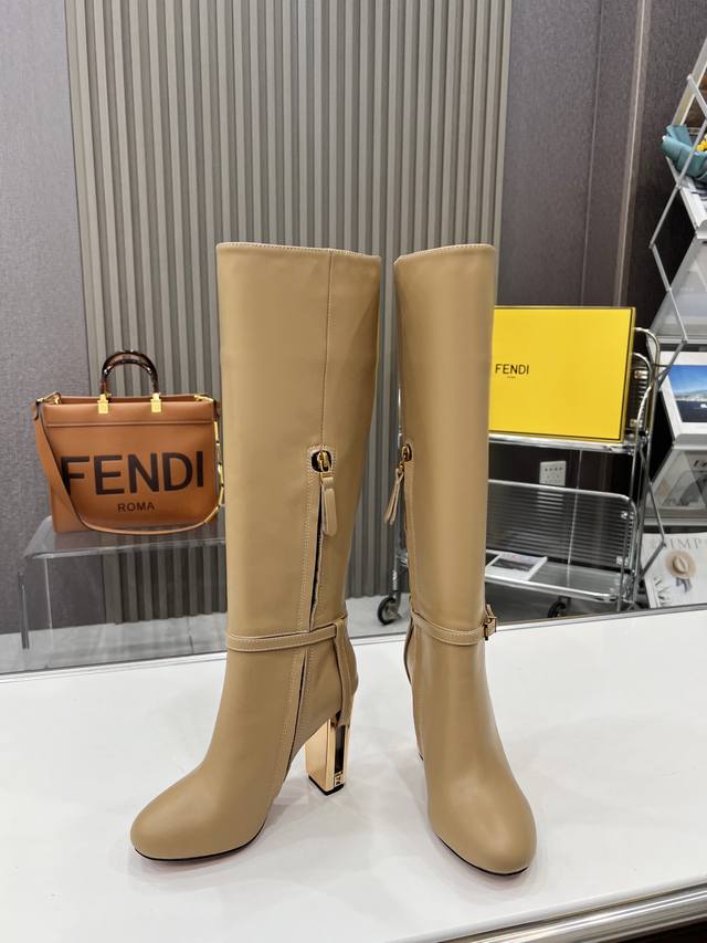 Fendi's runway-inspired Delfina round-toed boots, exclusive and premium! A true