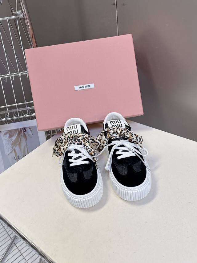 Miumiu's autumn/winter runway-inspired biscuit-style platform shoes. Popular wit