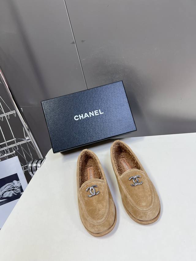 Chanel's new autumn and winter Teddy lambswool loafers . Another super hit in C