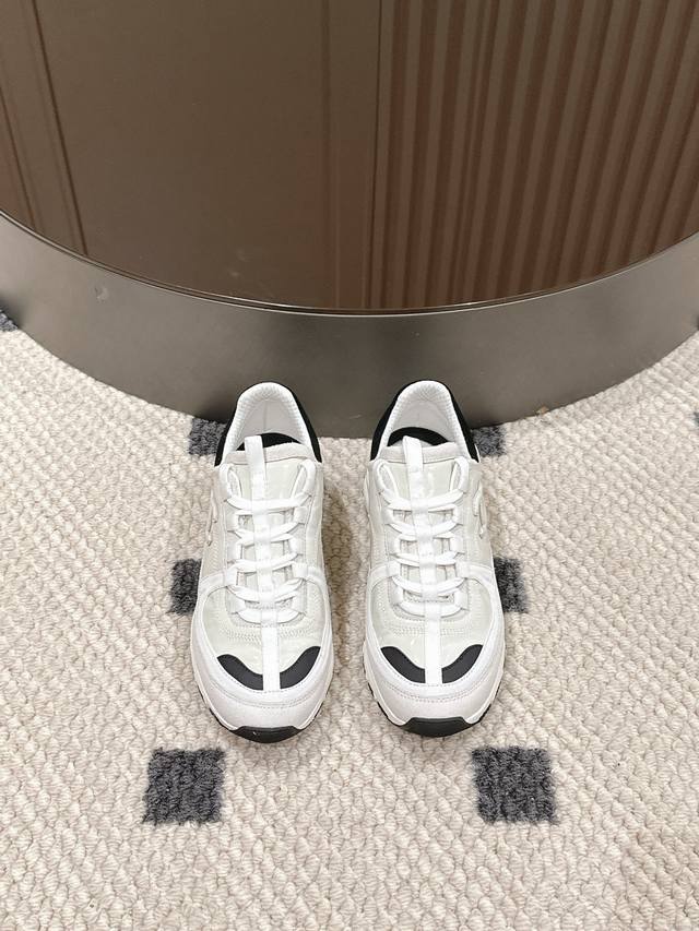 chanel sneakers are available in simple and pure white, which is classic and ver