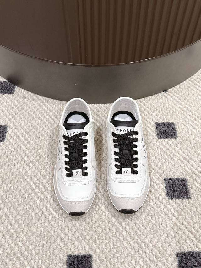 Size 35-40 Chanel 25p Panda Sneakers! They've really been going viral lately, a