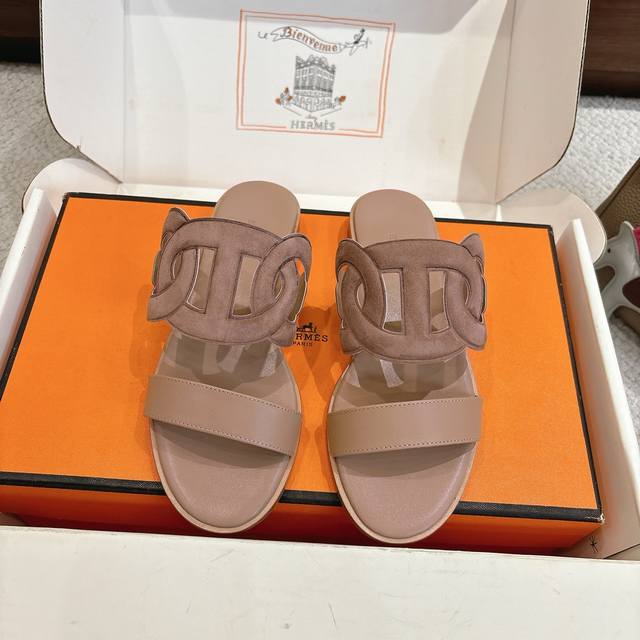 Factory price p Hermes Laguna sandals are stylish and versatile, super comforta