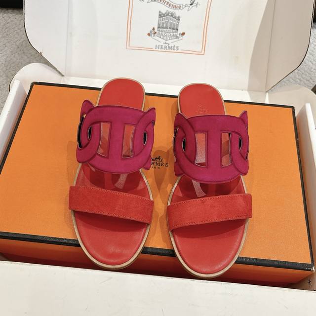 Factory price p Hermes Laguna sandals are stylish and versatile, super comforta