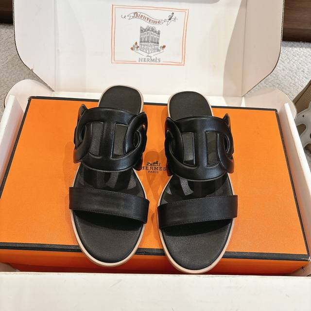 Factory price p Hermes Laguna sandals are stylish and versatile, super comforta