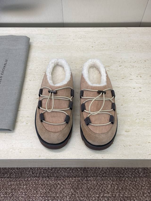 Factory p price p Brunello Cucineli 2025 Autumn/Winter new letter logo mules for