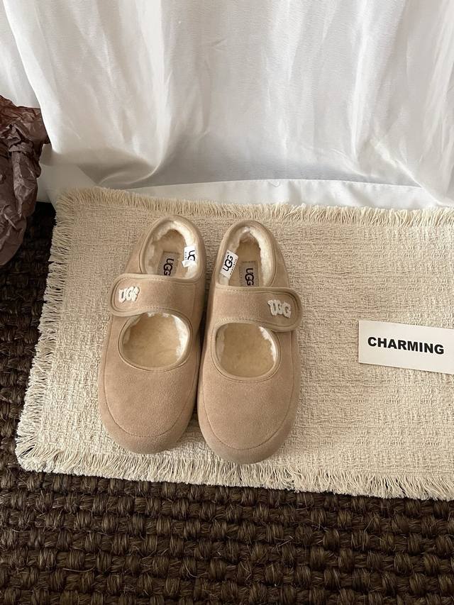 Wool Mary Jane half-slip embroidery stylePopular upgrade new toothbrush embroide