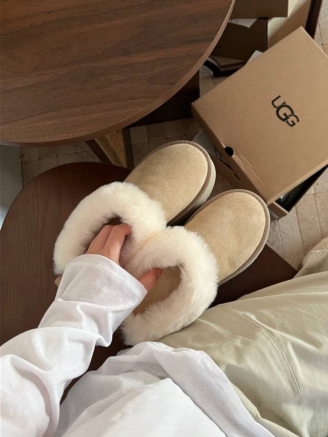 Tatzler Slippers Tatzler Slippers Suede + wool leather, warm and cute 10mm wool