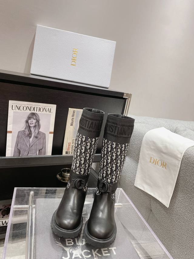 Dior runway-style work boots. Made with genuine cowhide uppers, custom-made shaf