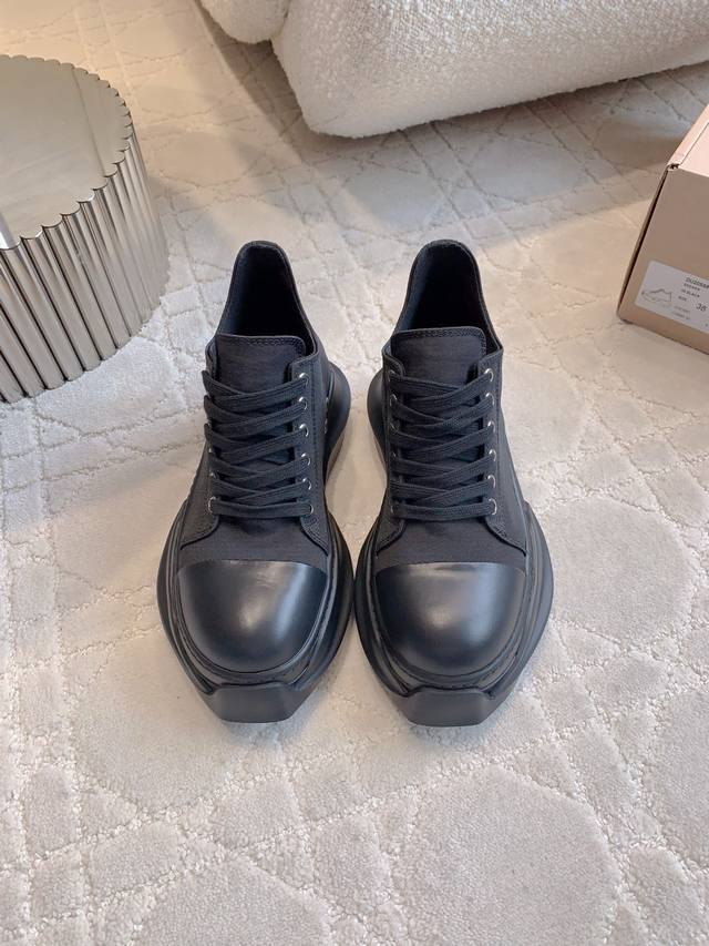 Low-top and high-top versions for both men and women. Rick Owen* Drkshdw collab