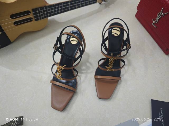 Factory price Saint Laurent stiletto sandals, synced with the latest 2025 early